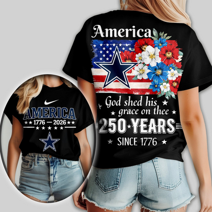 Premium NFL x DC America God Shed His Grace On Thee Women Shirt NDT VHM