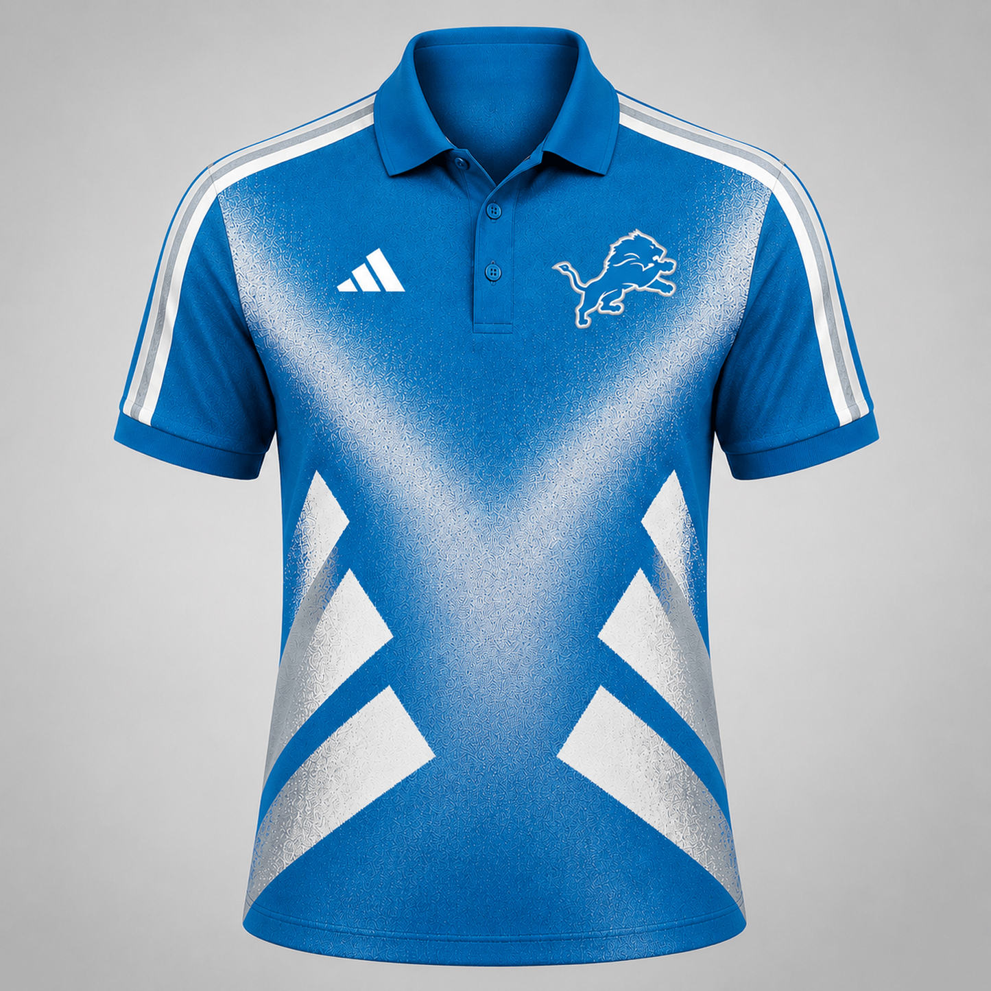 Premium NFL x DET Sports Fan Geometric Pattern Polo Shirt 270626