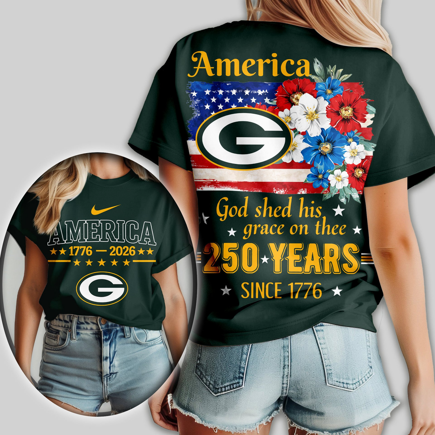 Premium NFL x GBP America God Shed His Grace On Thee Women Shirt NDT VHM