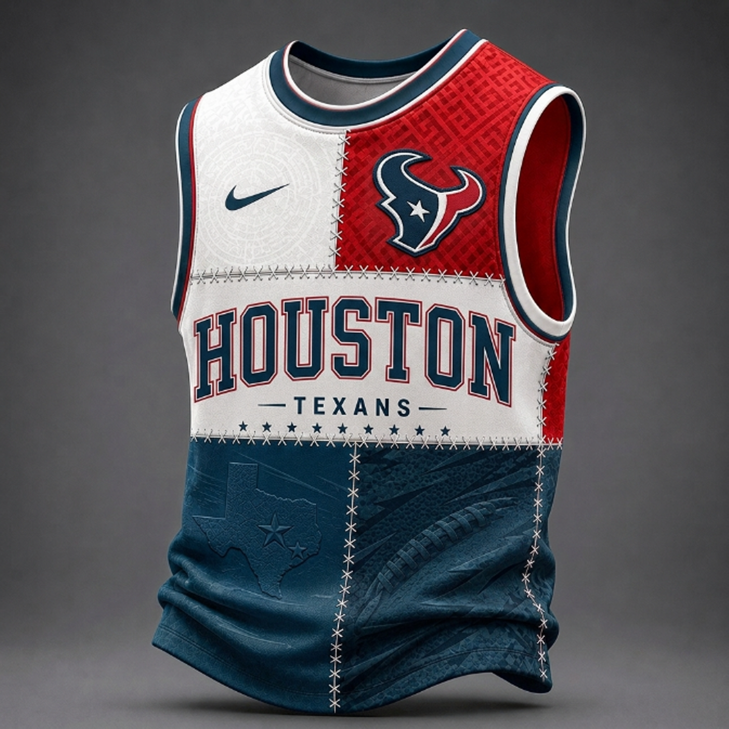 Premium NFL x HOU Team Inspired Tank Top Jersey 240626