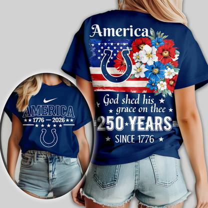 Premium NFL x IC America God Shed His Grace On Thee Women Shirt NDT VHM