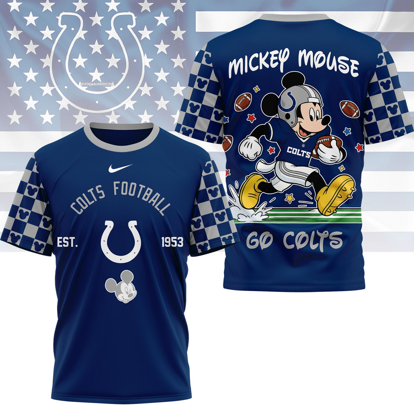 Premium NFL  x IC Mouse Football 3D Shirt NDT VHM
