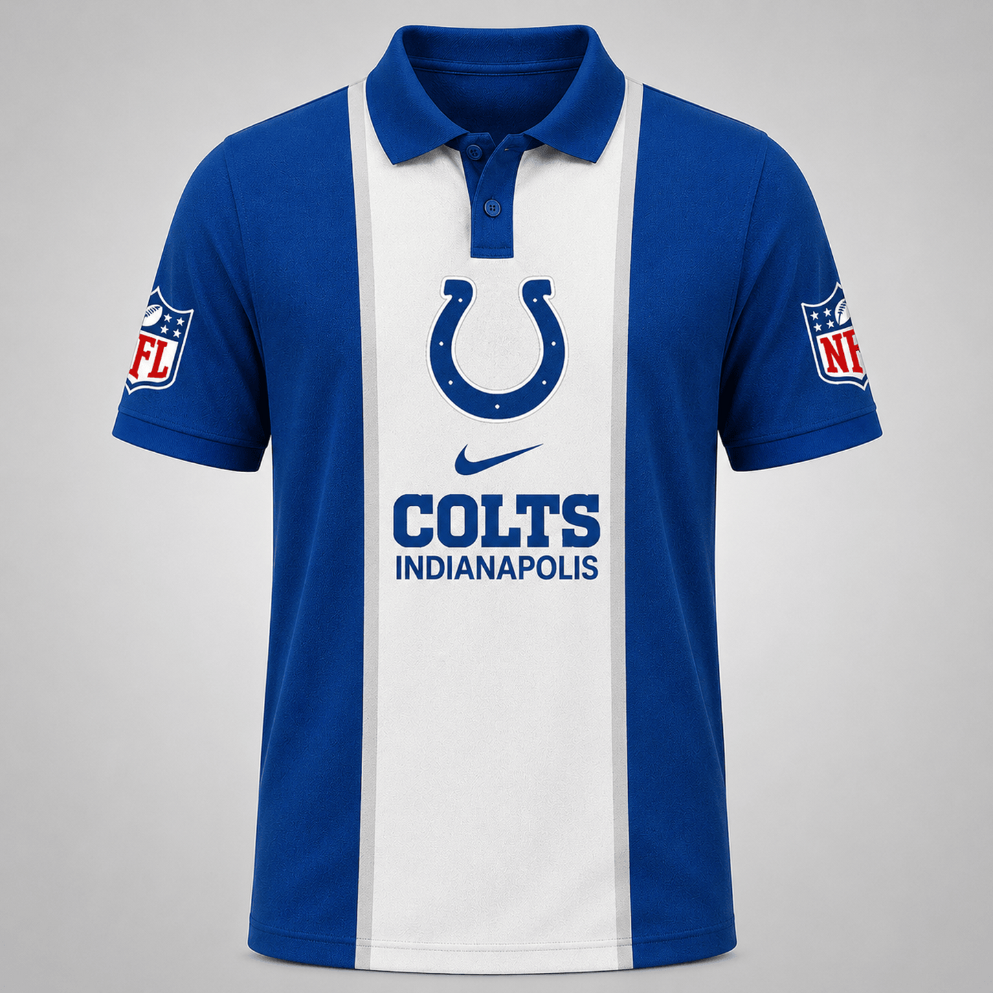 Premium NFL x IND Sports Inspired Vertical Stripe Polo 250626