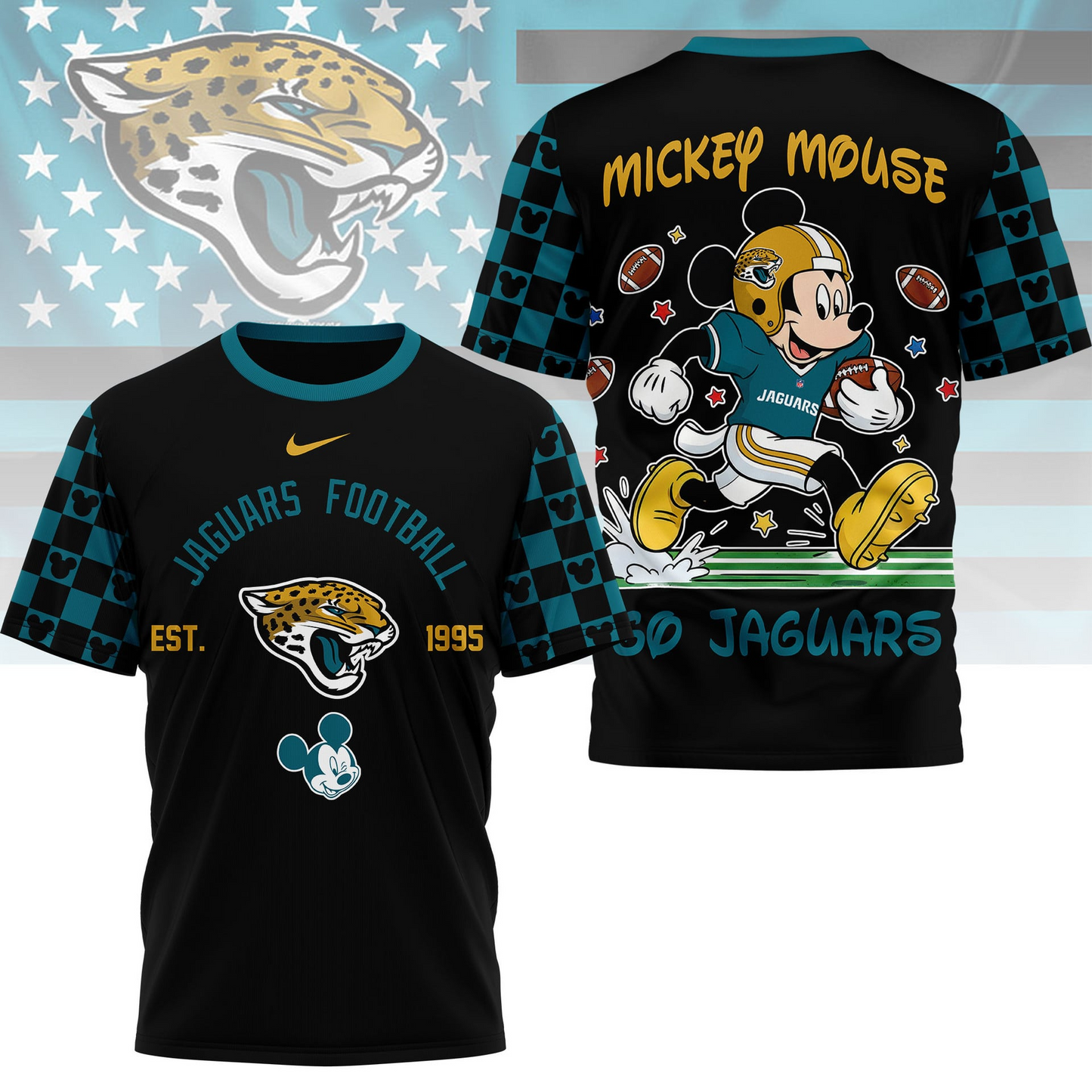 Premium NFL  x JJ Mouse Football 3D Shirt NDT VHM