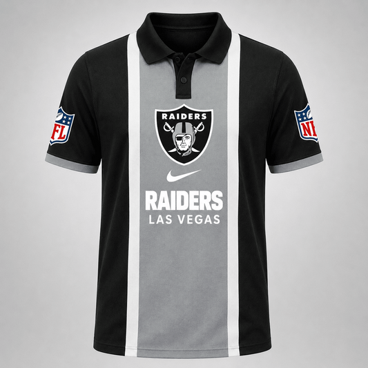Premium NFL x LVR Sports Inspired Vertical Stripe Polo 250626
