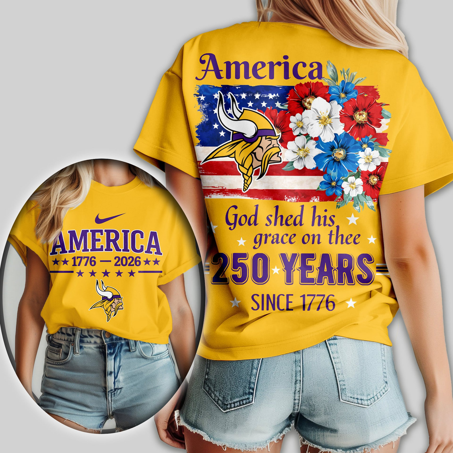 Premium NFL x MV America God Shed His Grace On Thee Women Shirt NDT VHM
