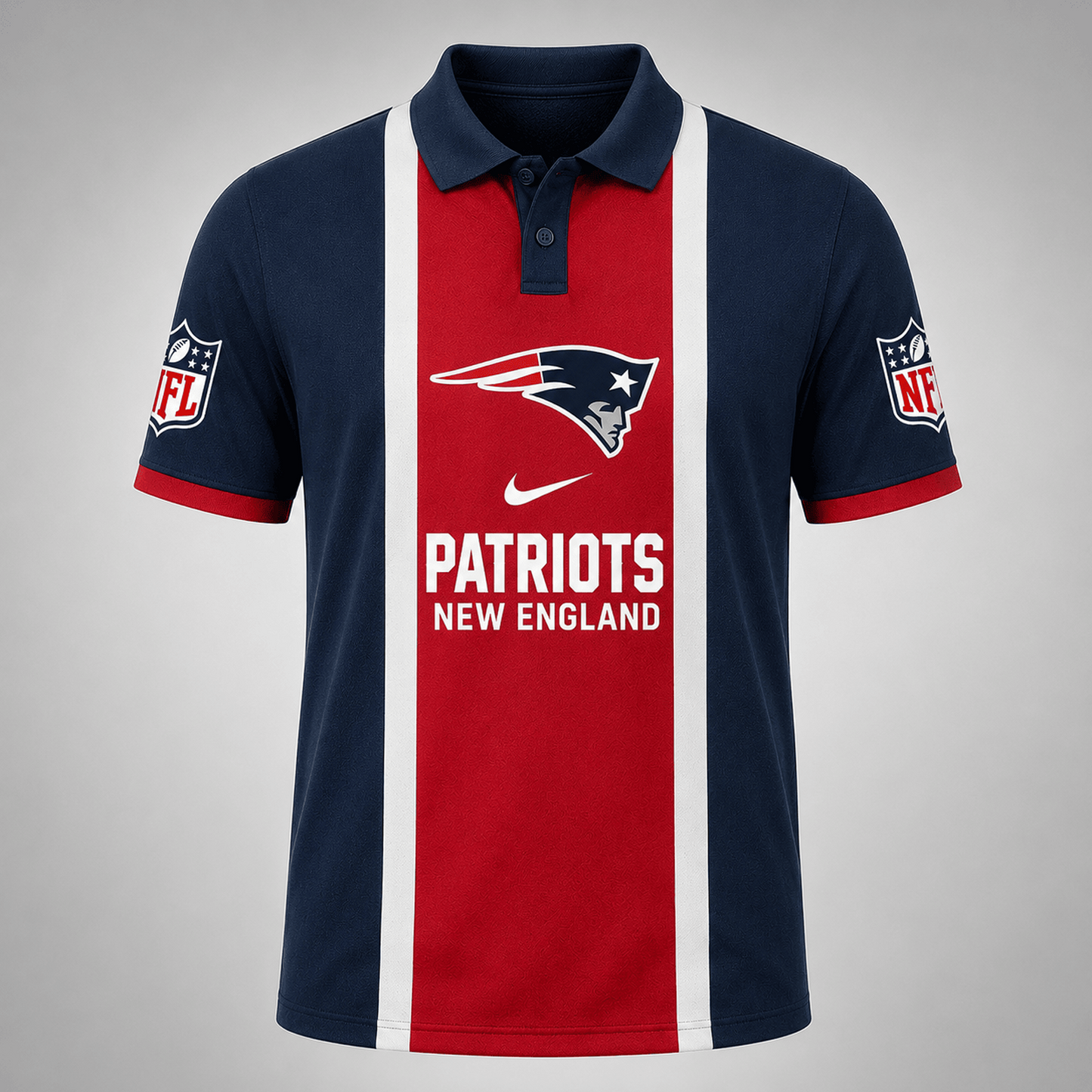 Premium NFL x NEP Sports Inspired Vertical Stripe Polo 250626