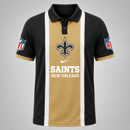 Premium NFL x NO Sports Inspired Vertical Stripe Polo 250626