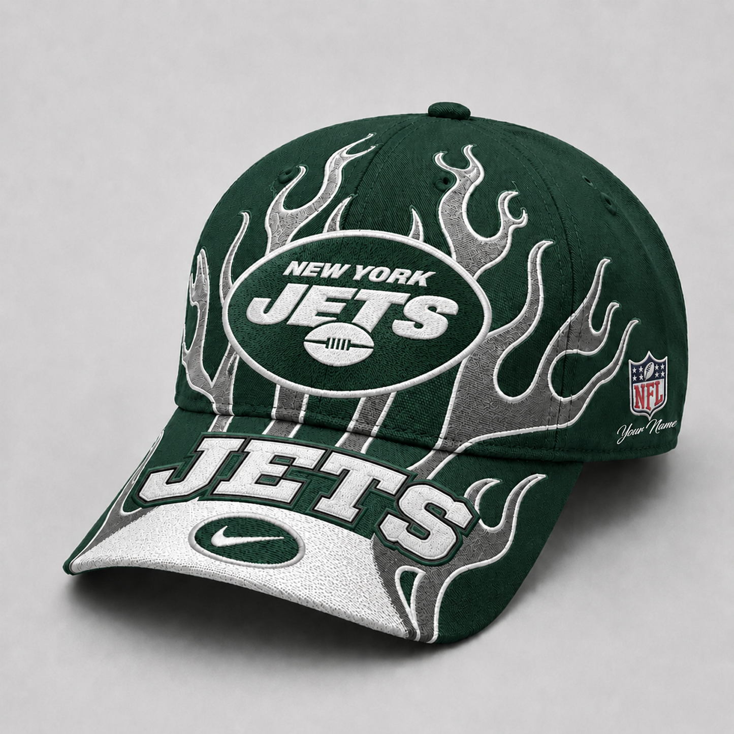 Premium NFL x NYJ Game Day Flame Cap 260626
