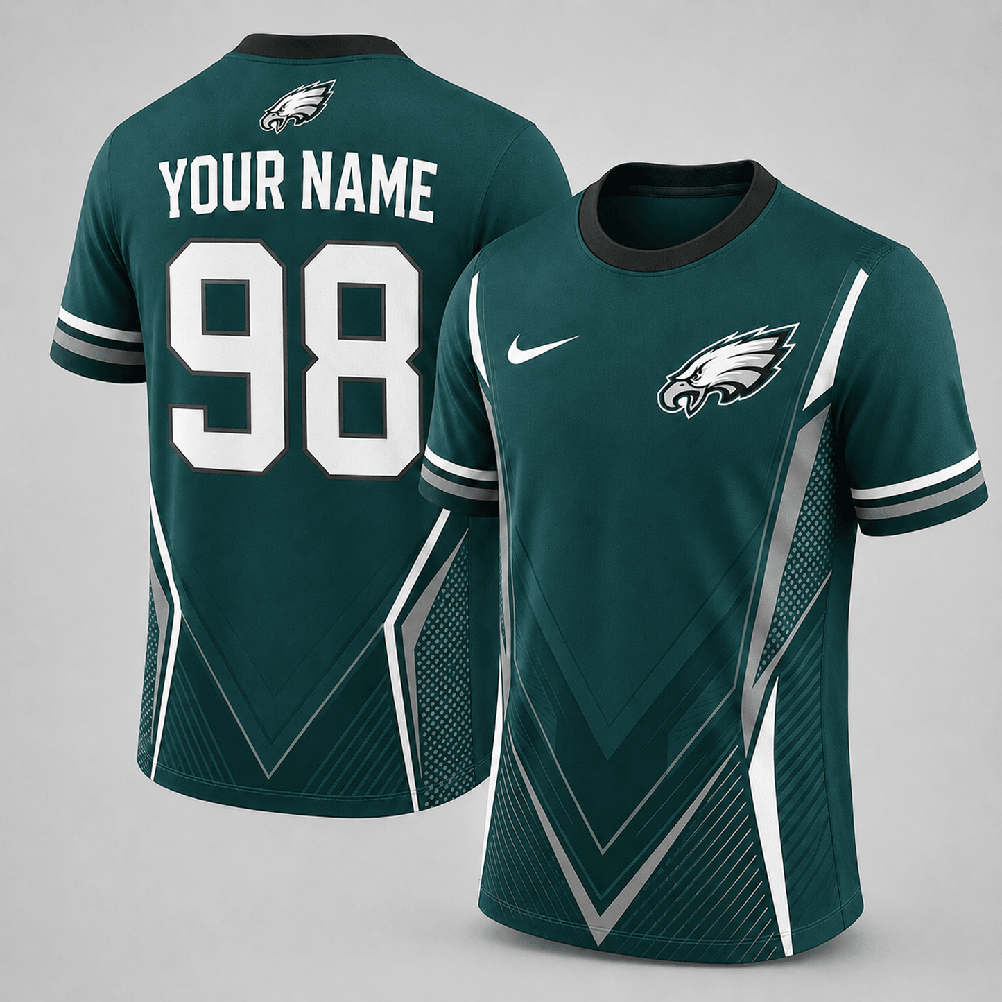Premium NFL x PHI Custom Name Number Personalized Athletic T-Shirt 220626