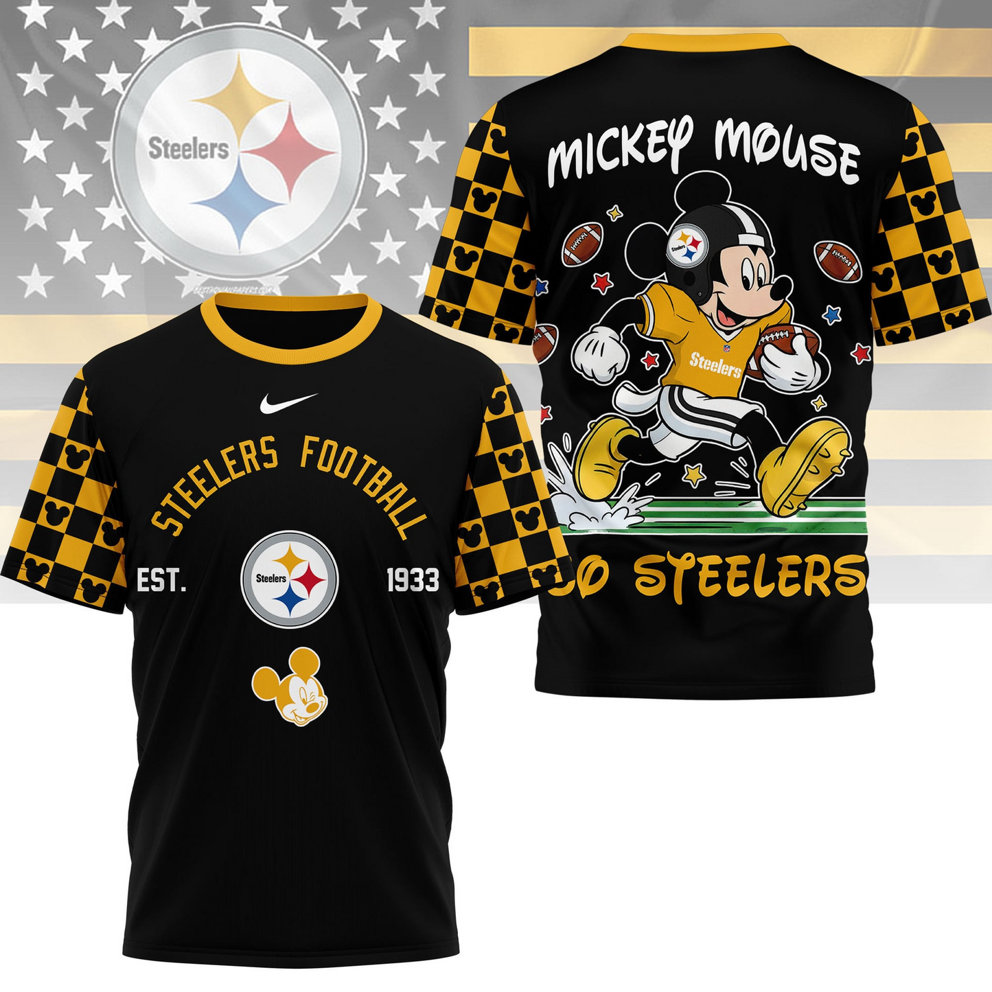 Premium NFL  x PS Mouse Football 3D Shirt NDT VHM