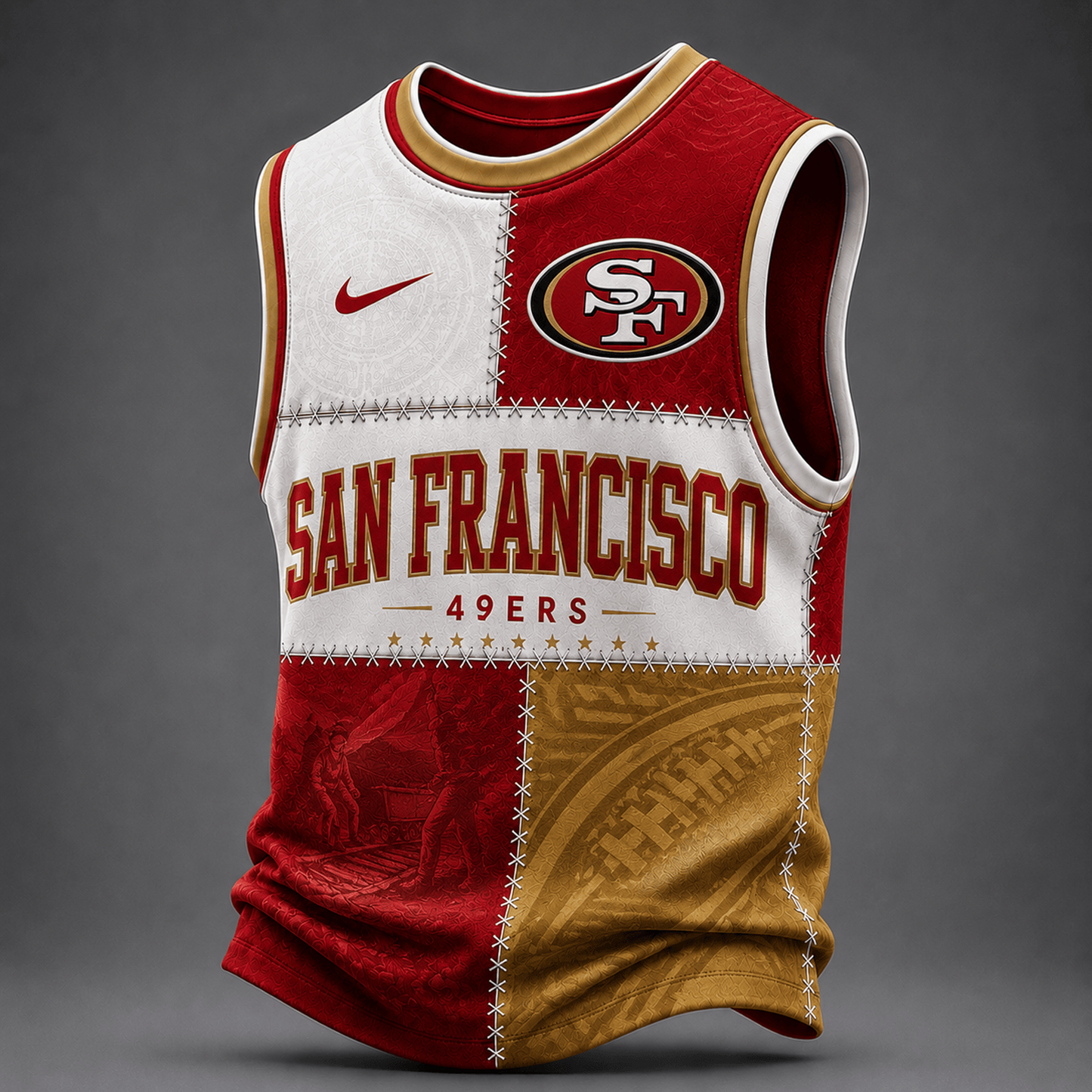 Premium NFL x SF Team Inspired Tank Top Jersey 240626