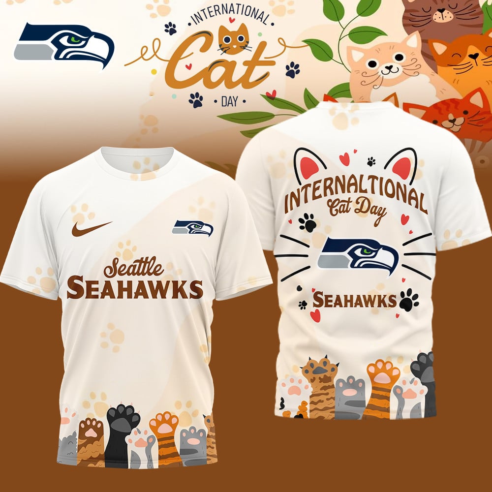 Premium NFL x Seattle Seahawks International Cat Day 3D Shirt NDT LVH
