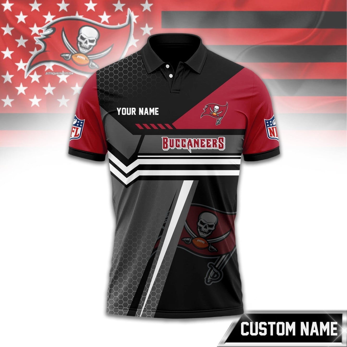 Premium NFL x TB Inspired Custom Game Day Polo NDT NHM