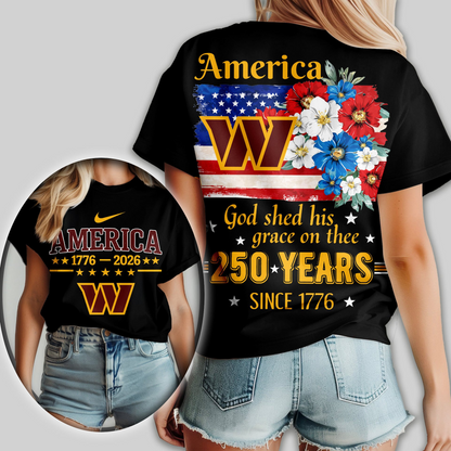Premium NFL x WC America God Shed His Grace On Thee Women Shirt NDT VHM