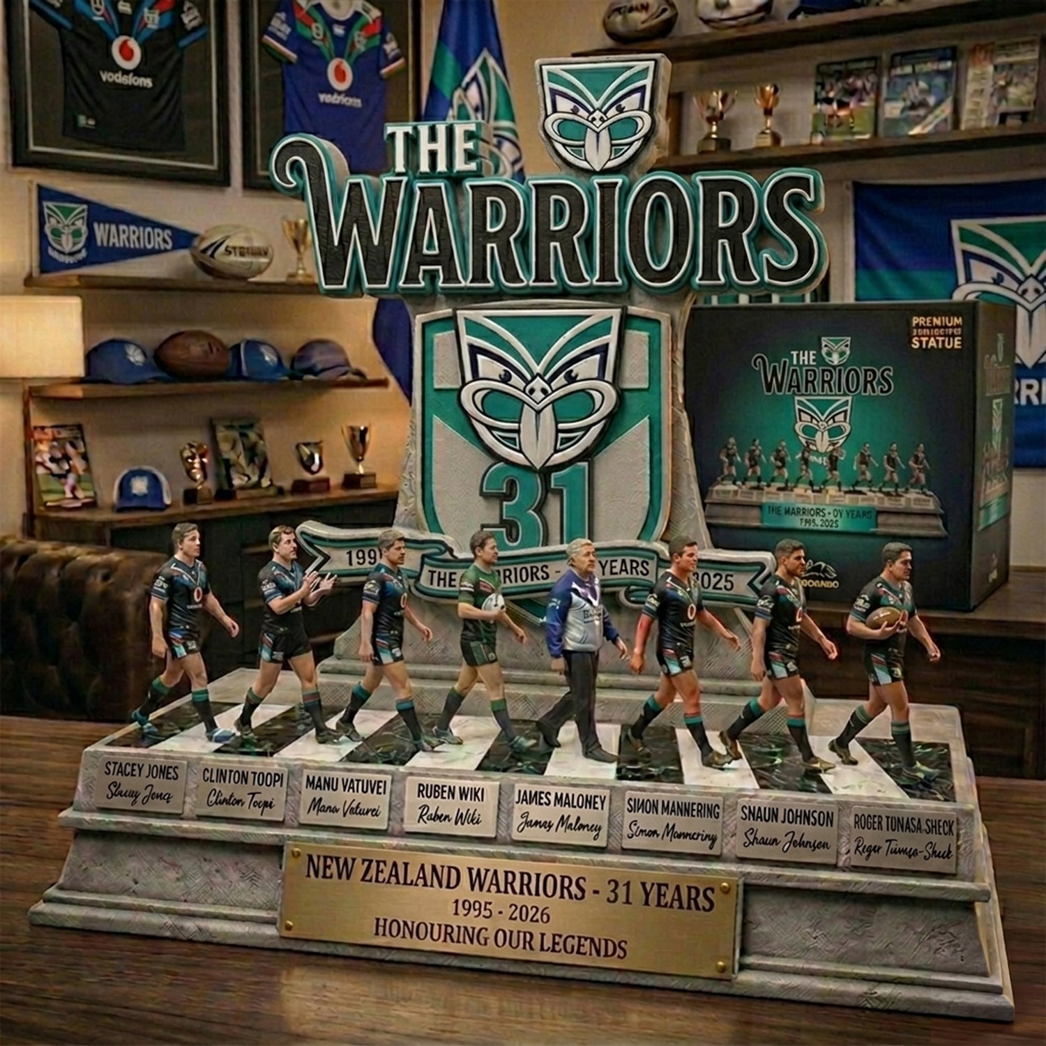 Premium NRL X NZW Acrylic Plaque LIMITED EDITION NDT NHM 040426