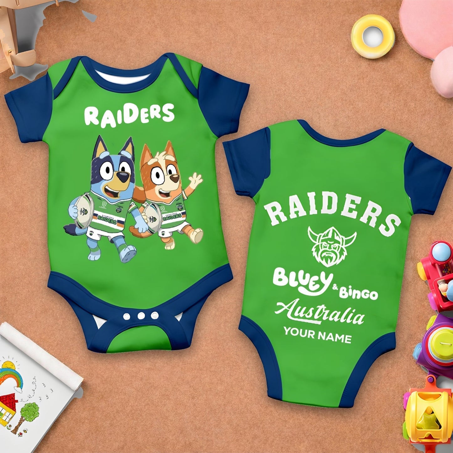 Premium x CR New Baby Romper Custom Name For Kids NDT LVH