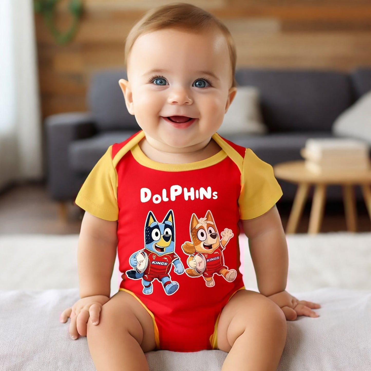 Premium x DOL New Baby Romper Custom Name For Kids NDT LVH