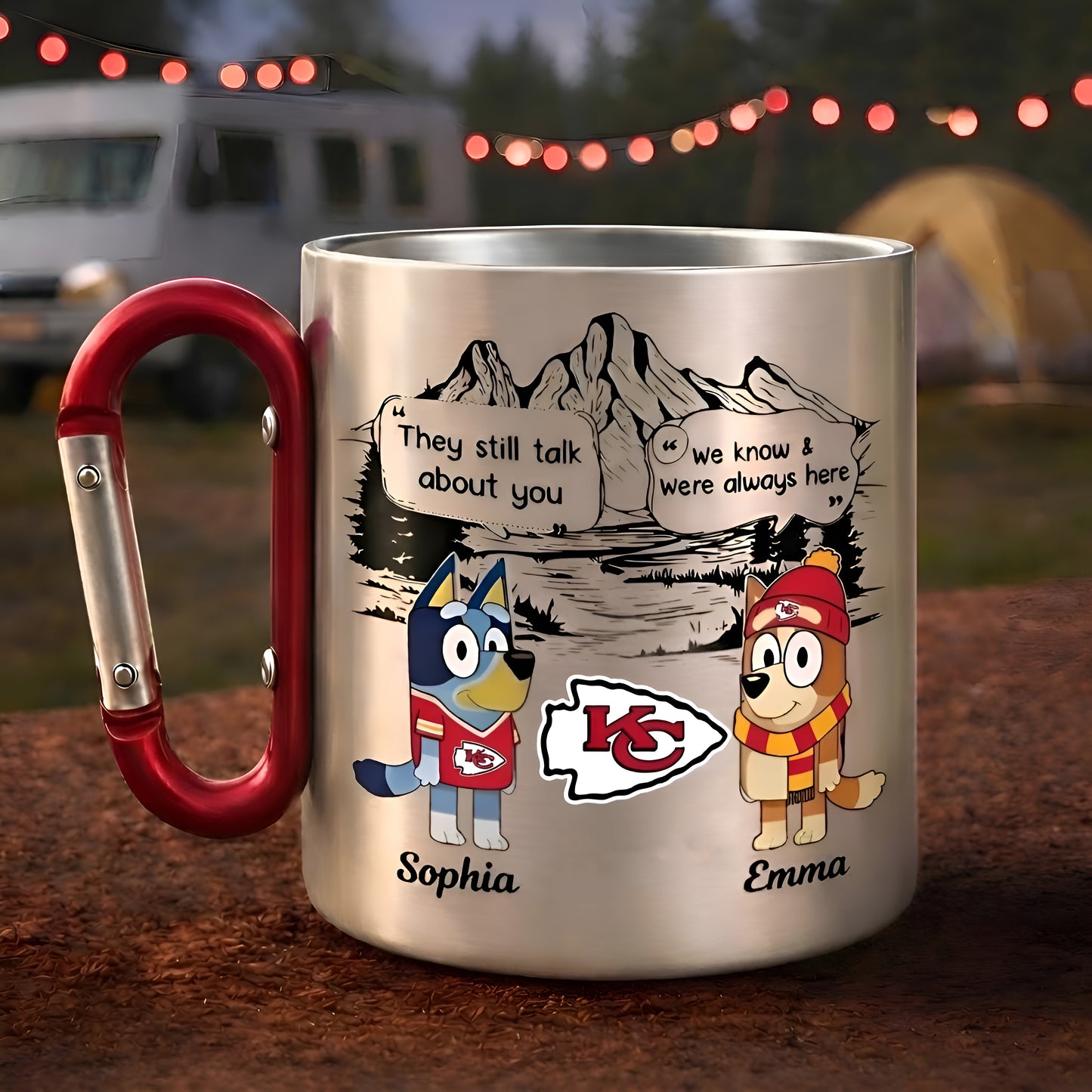Premium NFL  X KC BLUEY & BINGO Carabiner Mug Limited Editions NDT NTN  060326
