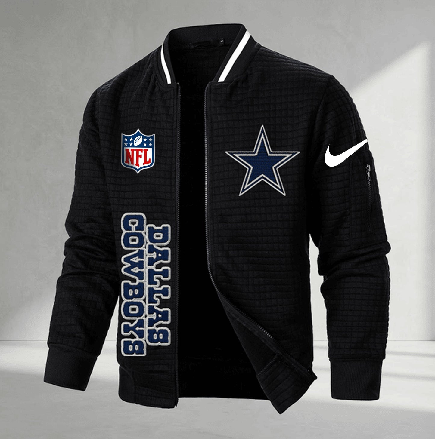 Premium NFL x DC  Men‹¨«???s Waffle Plaid Cardigan NDT VHM 160126