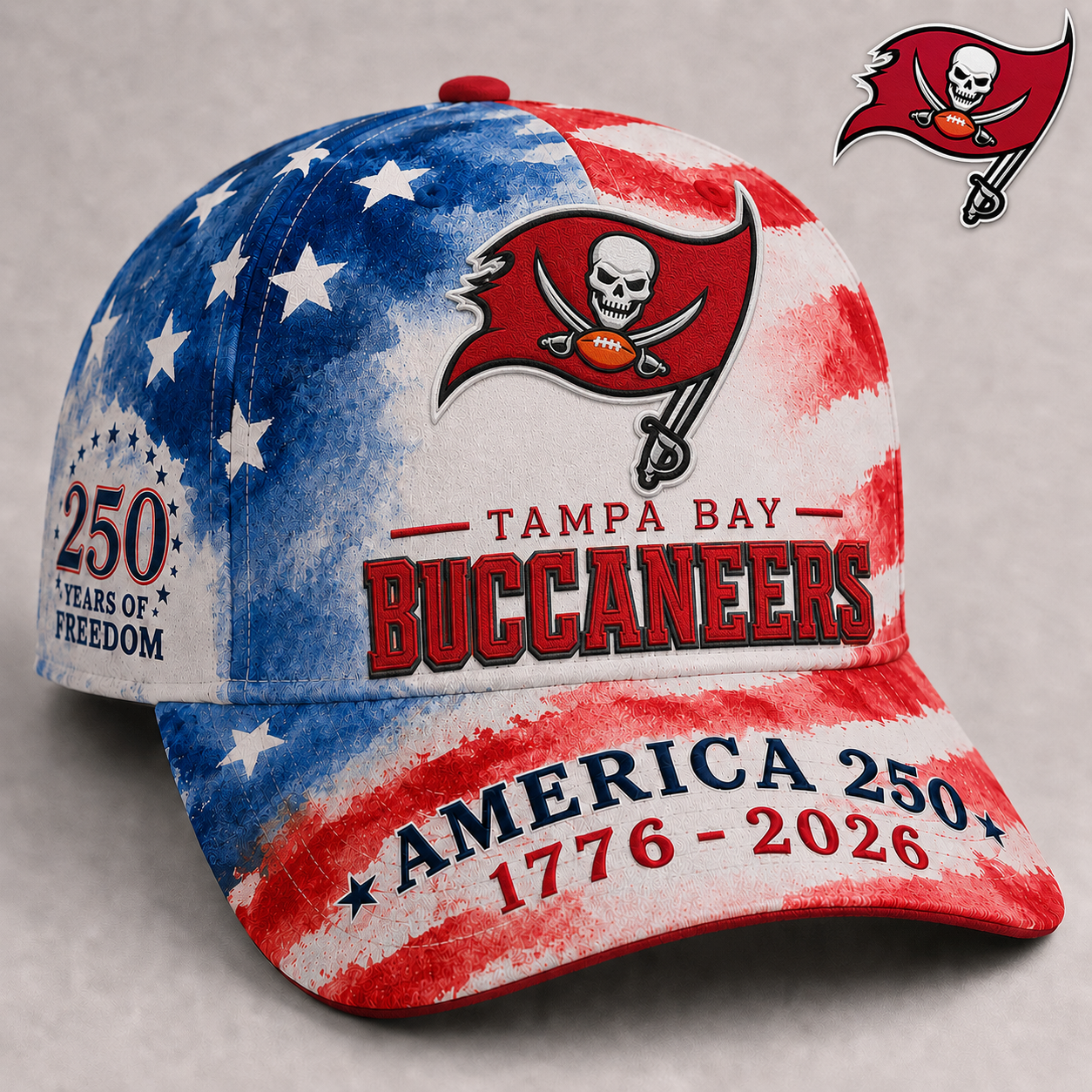 Premium NFL x TB 250 Years Of Freedom Cap NDT NHM 110626