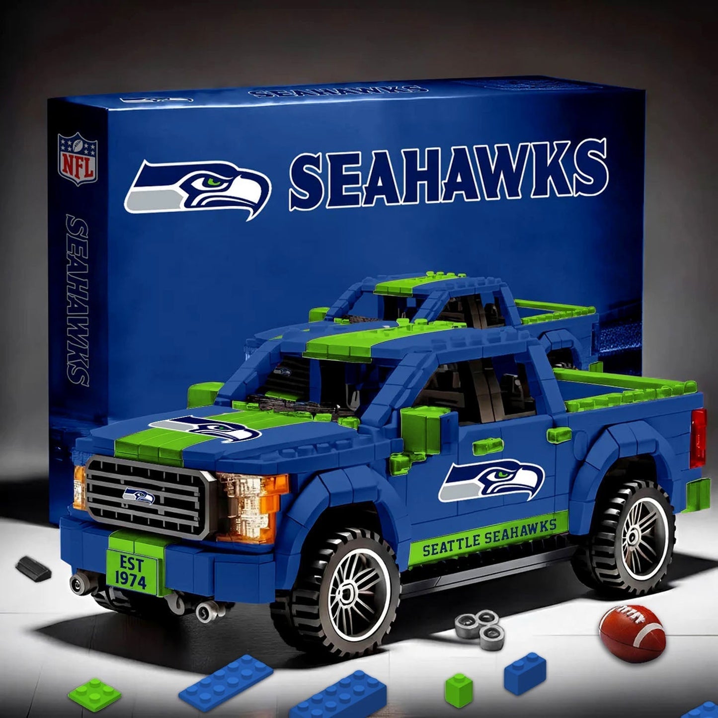 SEA X NFL Racing Truck Chamoipnship 2026  Building Block Set NDT NHM 090226