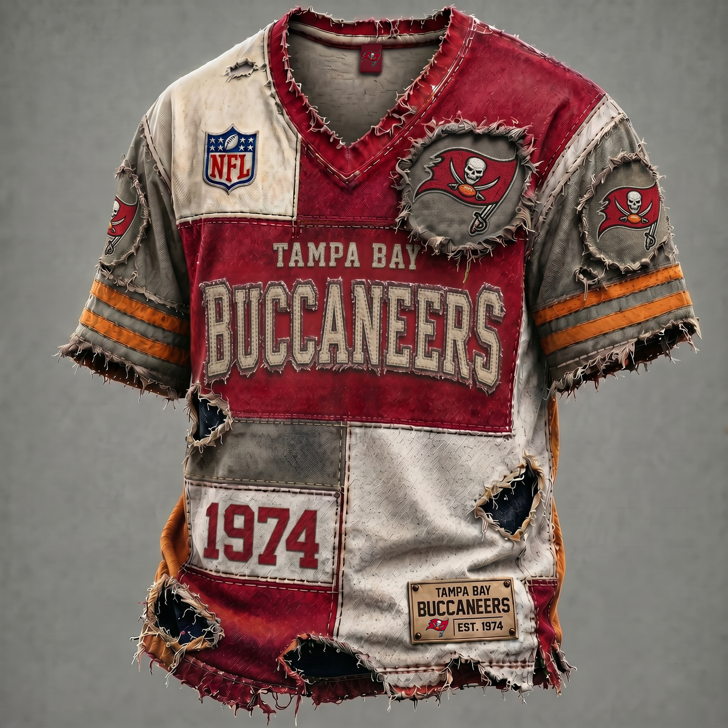 TB X NFL Premium V-Neck T-shirt Gift For Fans 0106