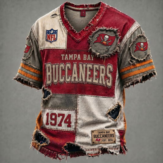 TB X NFL Premium V-Neck T-shirt Gift For Fans 0106
