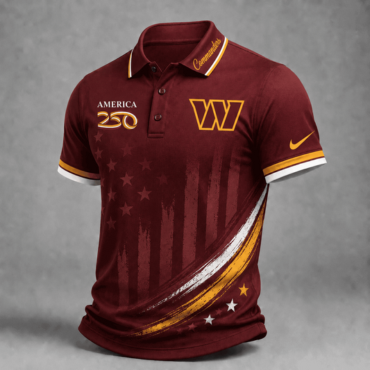 WAS Premium NFL America 250 Limited Edition Polo Shirt 2406