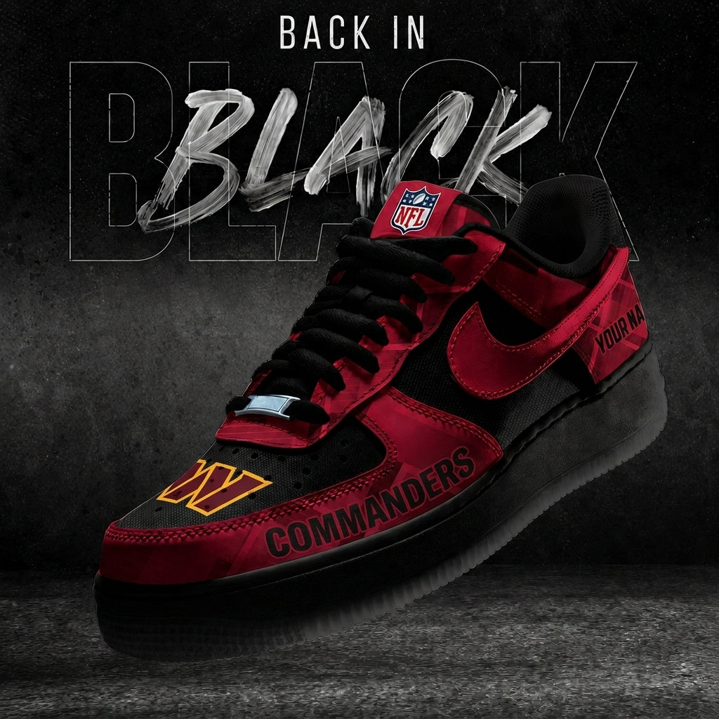 WC x NFL Back In Black V2 AF1 Sneakers  270626