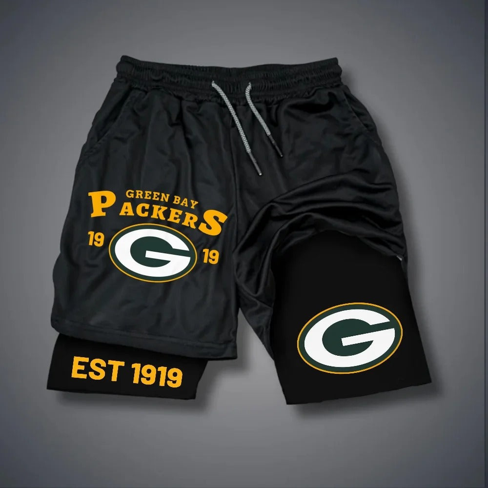 PREMIUM NFL X GB Multicolored Pure GYM Shorts NDT NHM