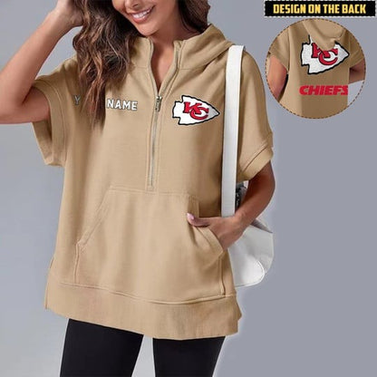 PREMIUM NFL X KCC Short Sleeve Hooded Sweatshirt NDT LVH