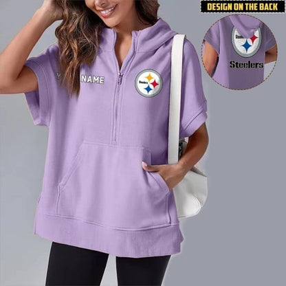 PREMIUM NFL X PS Short Sleeve Hooded Sweatshirt NDT LVH