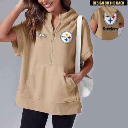PREMIUM NFL X PS Short Sleeve Hooded Sweatshirt NDT LVH