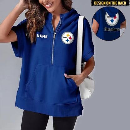 PREMIUM NFL X PS Short Sleeve Hooded Sweatshirt NDT LVH